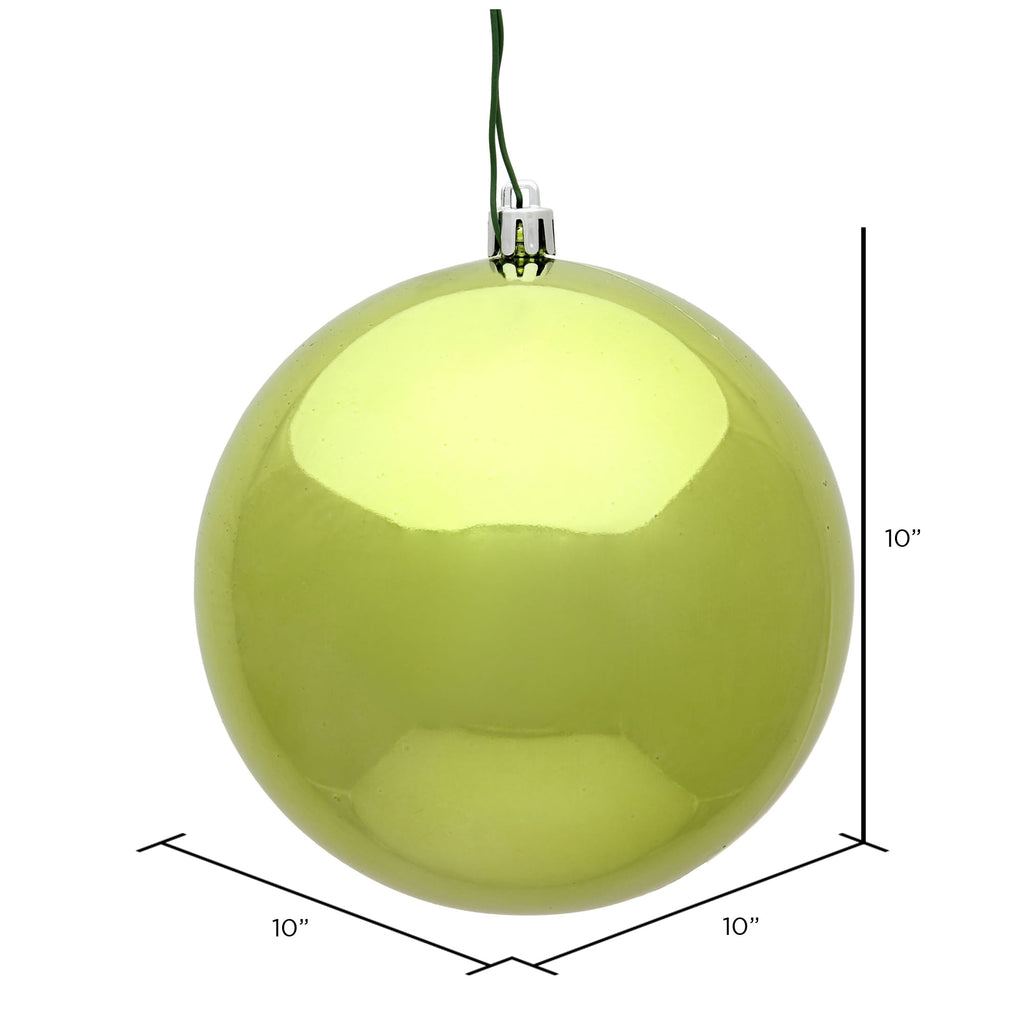 Vickerman 10" Sea Foam Candy Ball Ornament
