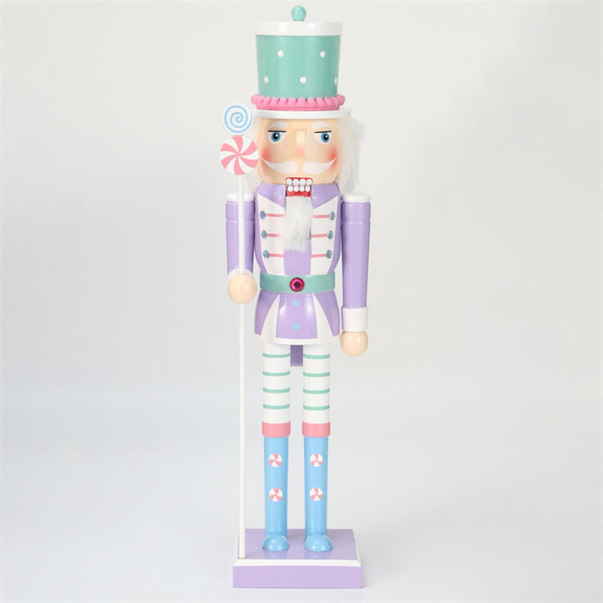 balikha 4 Pack Christmas Nutcracker Ornaments Puppet Desktop Wooden Nutcracker Doll Nutcracker Figures for Office Home Decor Festival Xmas Gifts, Multicolor M