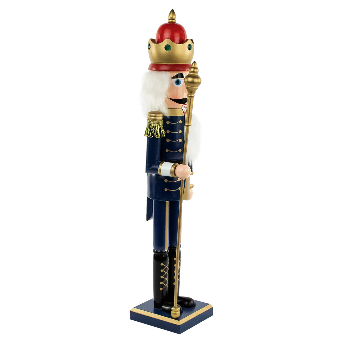 Northlight 24" Blue and Gold Christmas Nutcracker King with Scepter