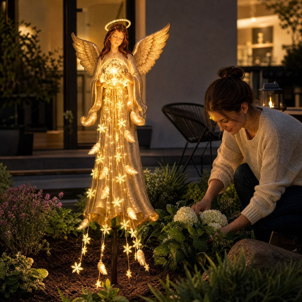 2027 New Solar Dragon Fire Garden Light, 30" Dragon Flame Solar Light, Dragon Garden Stake Outdoor Decor