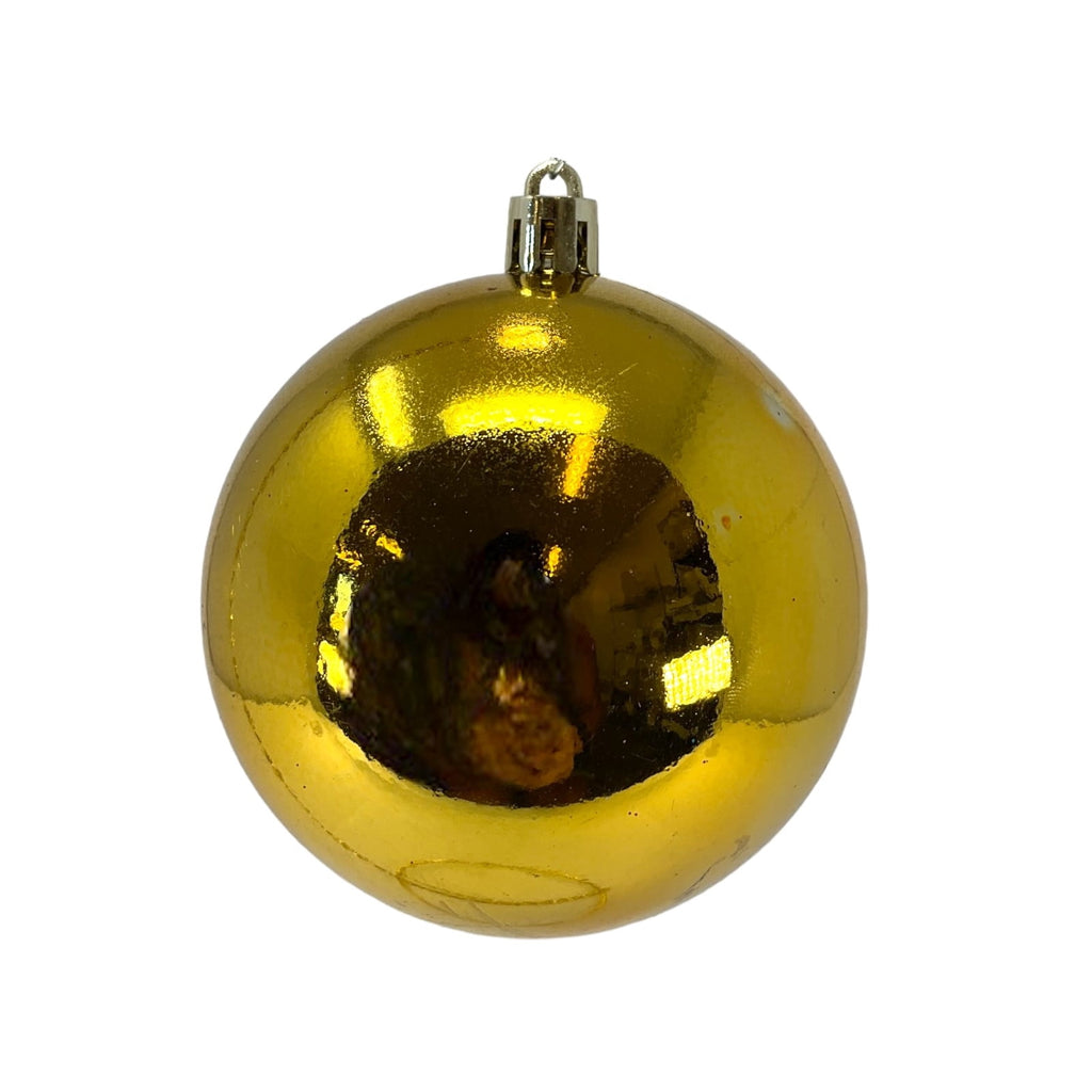 31 Piece Shiny and Matte Gold Christmas Ball and Cylinder Ornaments 5 Inch