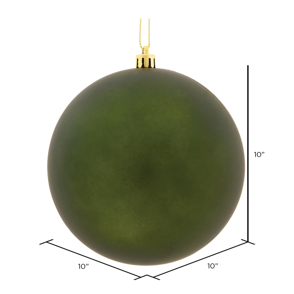 Vickerman 10" Sea Foam Candy Ball Ornament