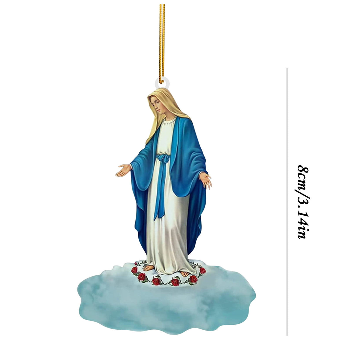 Xuniizn Nativity Ornaments, Christmas Nativity Scene Ornaments Acrylic Christmas Tree Decorations for Xmas Tree, Home, Office, Hanging Ornament, Religious Gifts, Party Decor, Christmas Decorations