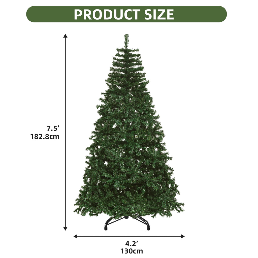 Uforic 6ft Pre-Lit Artificial Christmas Tree with 1000 Branch Tips&250 Warm Lights, Remote Control, Green