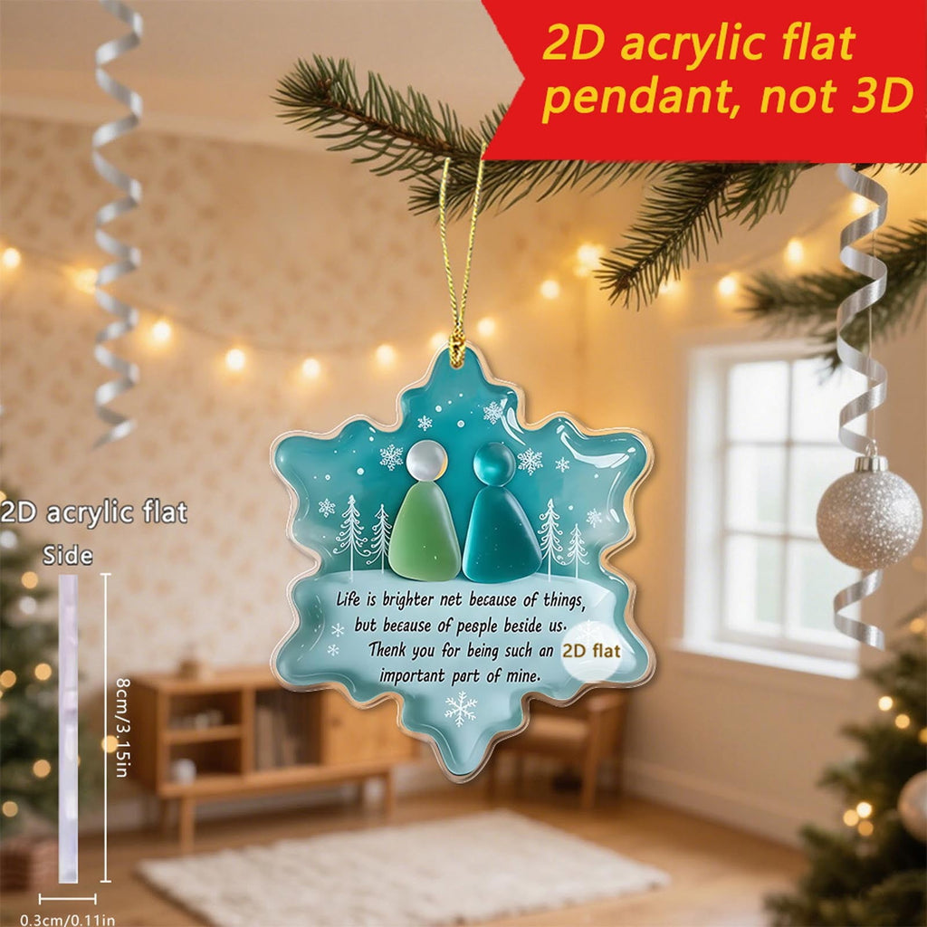 Lunxisen 1 Pcs Sea Glass Nativity: Jesus’ Birth Christmas Ornament,Coastal Inspired Sea Glass Nativity Ornament,Handmade Nativity Scene, with Shells and Starfish
