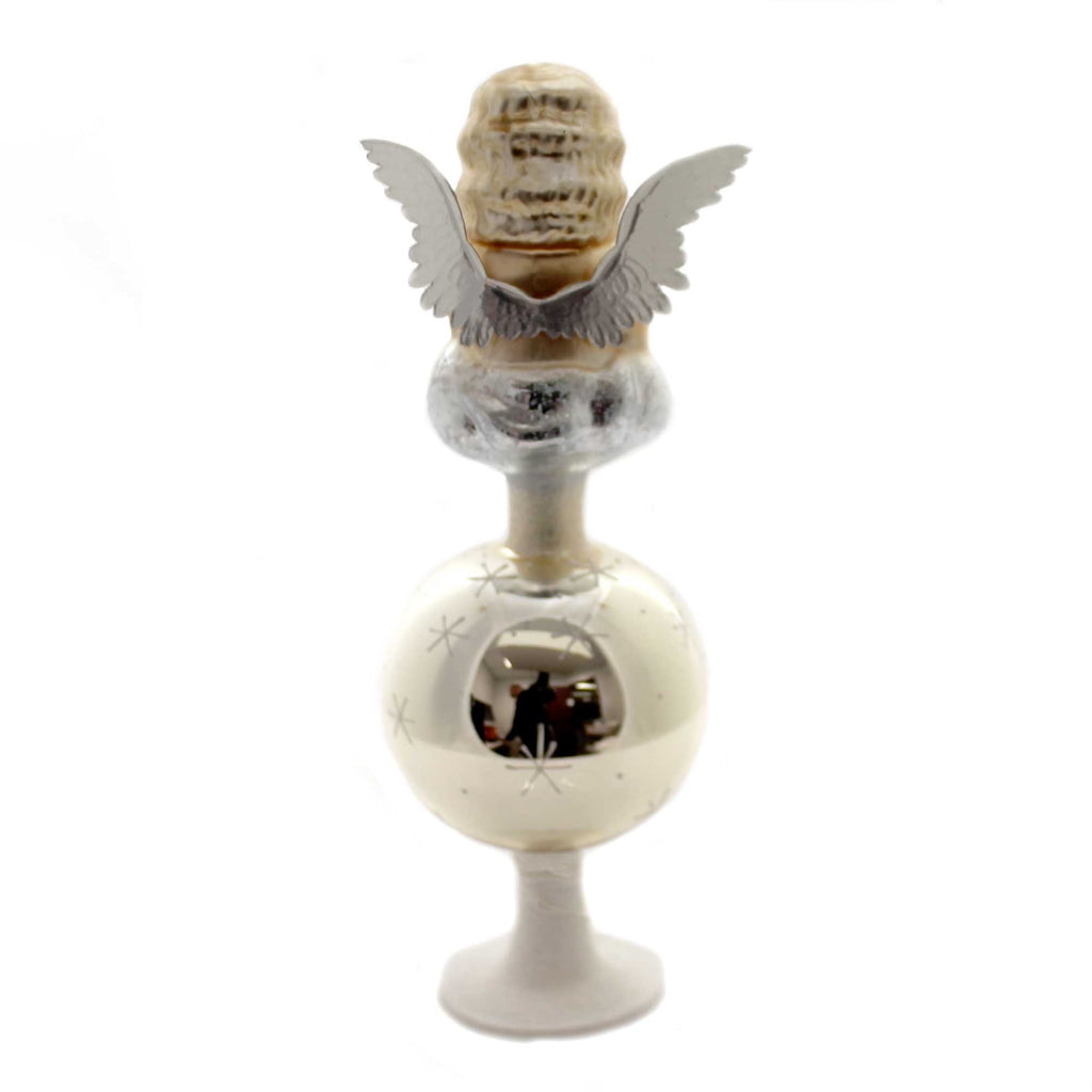 Inge Glas Antique Angel Finial Glass Germany Tree Topper 10039S014