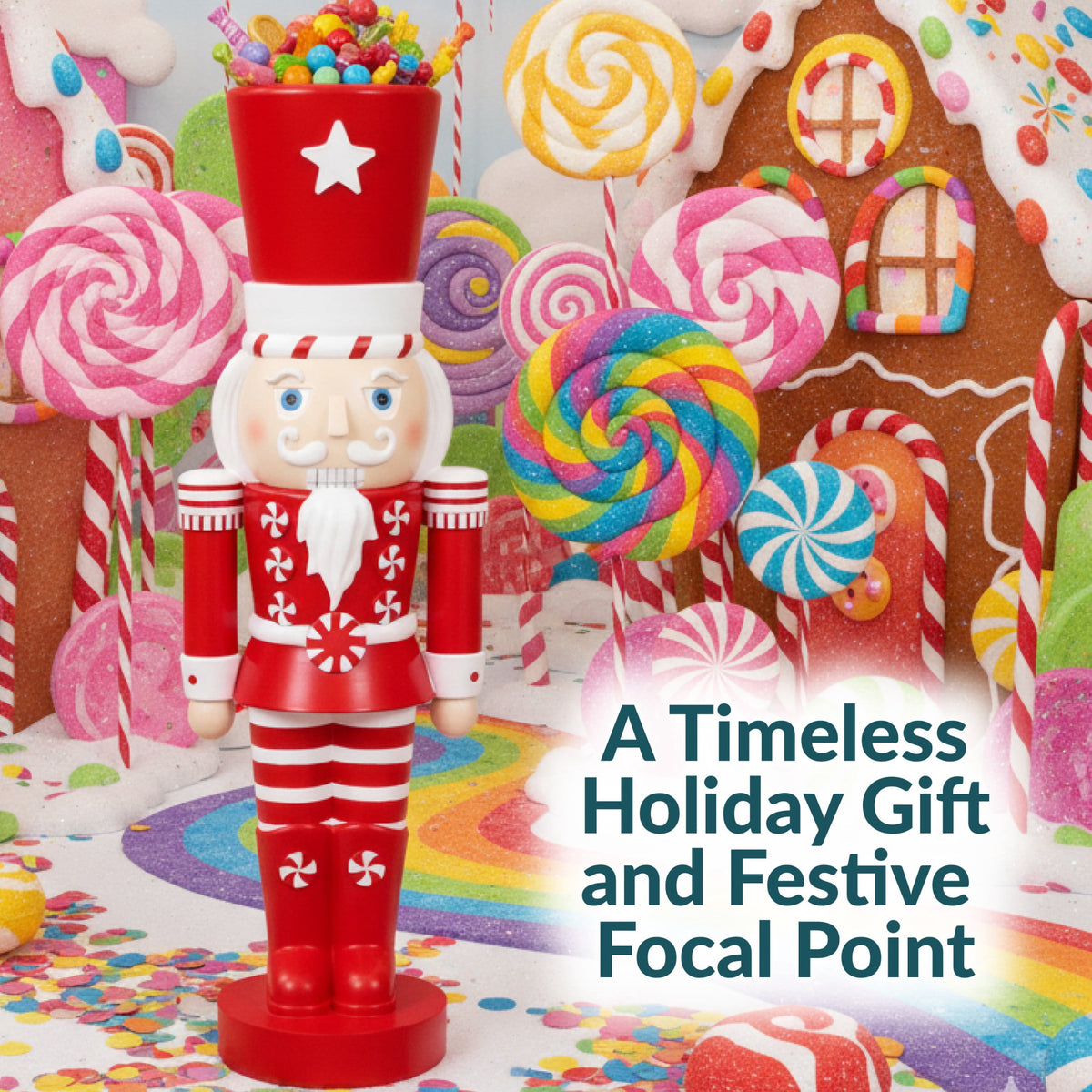 Sunnydaze Polyresin Alfonso the Noble Christmas Nutcracker Statue, 36"