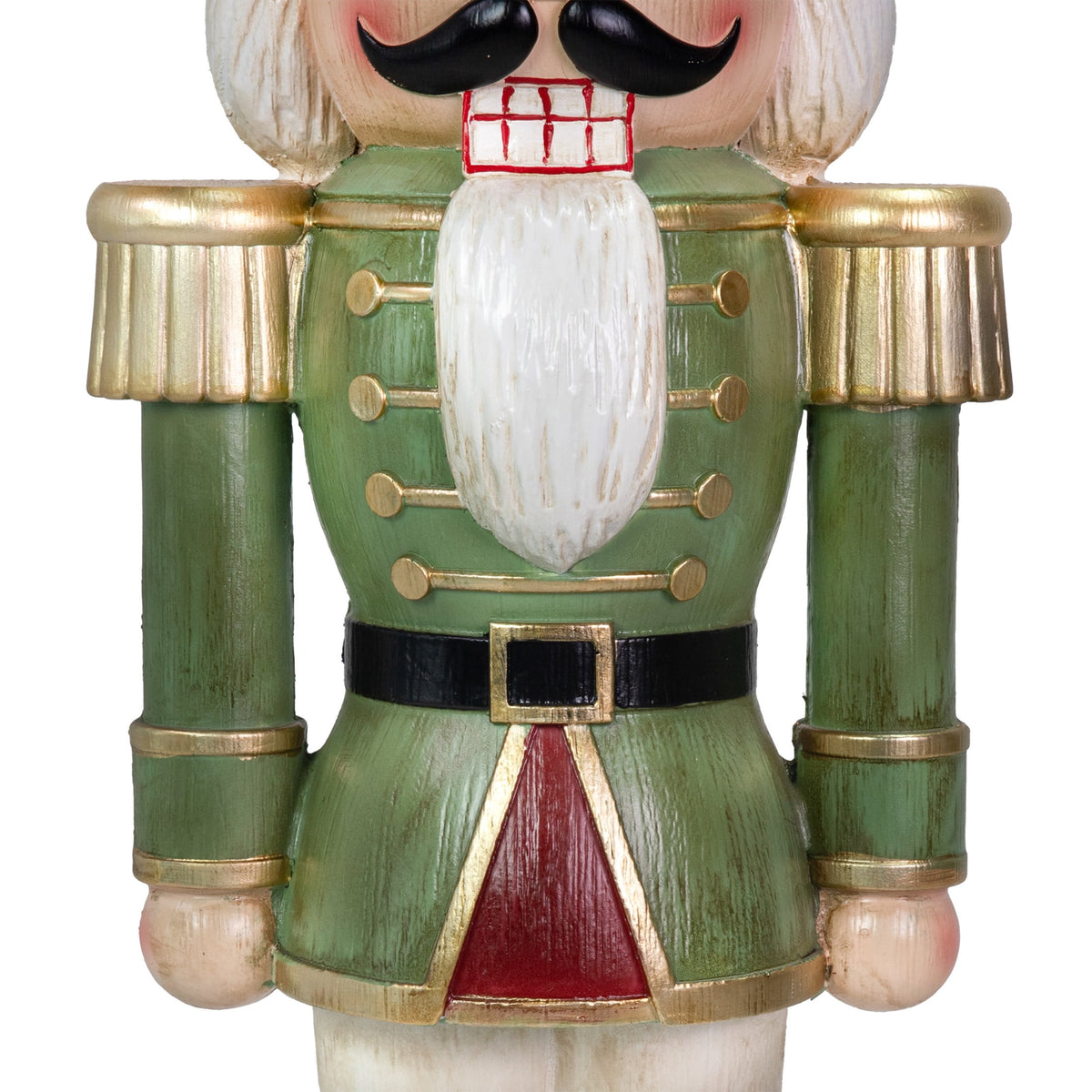 Sunnydaze Green Polyresin Ivan the Rustic Nutcracker Christmas Statue, 33" (2-Pack)