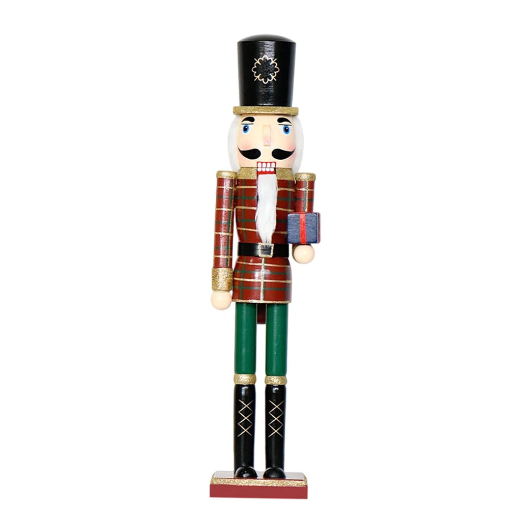 balikha Nutcracker Ornament Wooden Nutcracker Christmas Figure Puppet Toy Classic Craft Decoration with Artistic Details Suitable for festive tabletop
