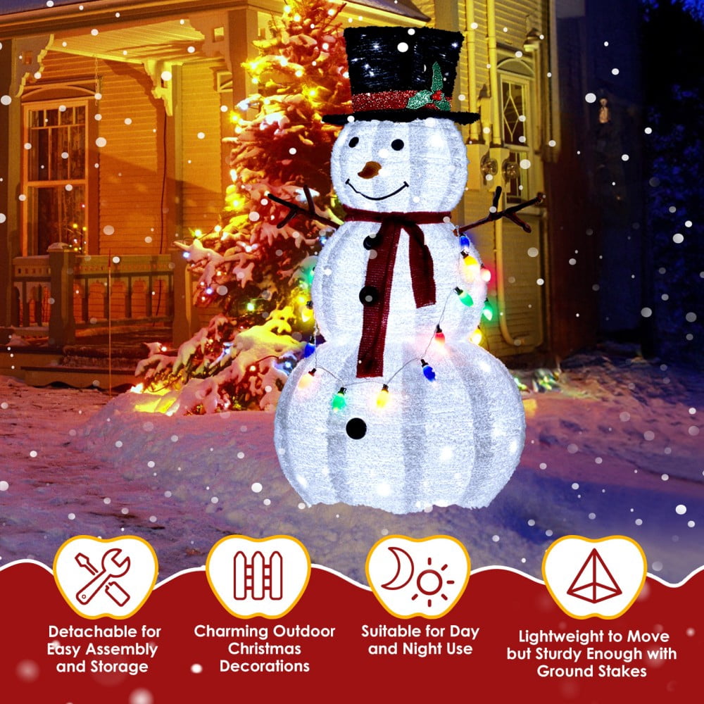 JOY Letter Sign Decoration - Lighted Home Scene Yard Sign Decor with Warm White Light - Indoor Outdoor Christmas Display for Lawn Garden - 47.2in Tall