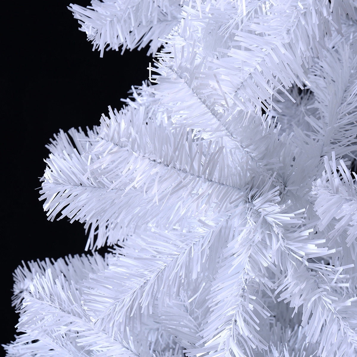 Costway 7Ft Artificial Xmas Tree Stand Christmas Decoration White