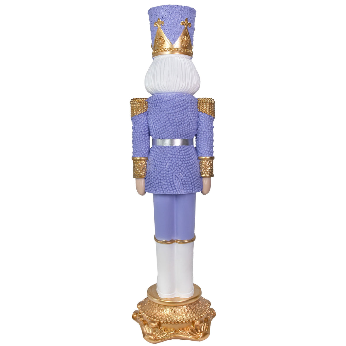 Sunnydaze Pink Polyresin Kenneth the Princely Nutcracker Christmas Statue, 37"