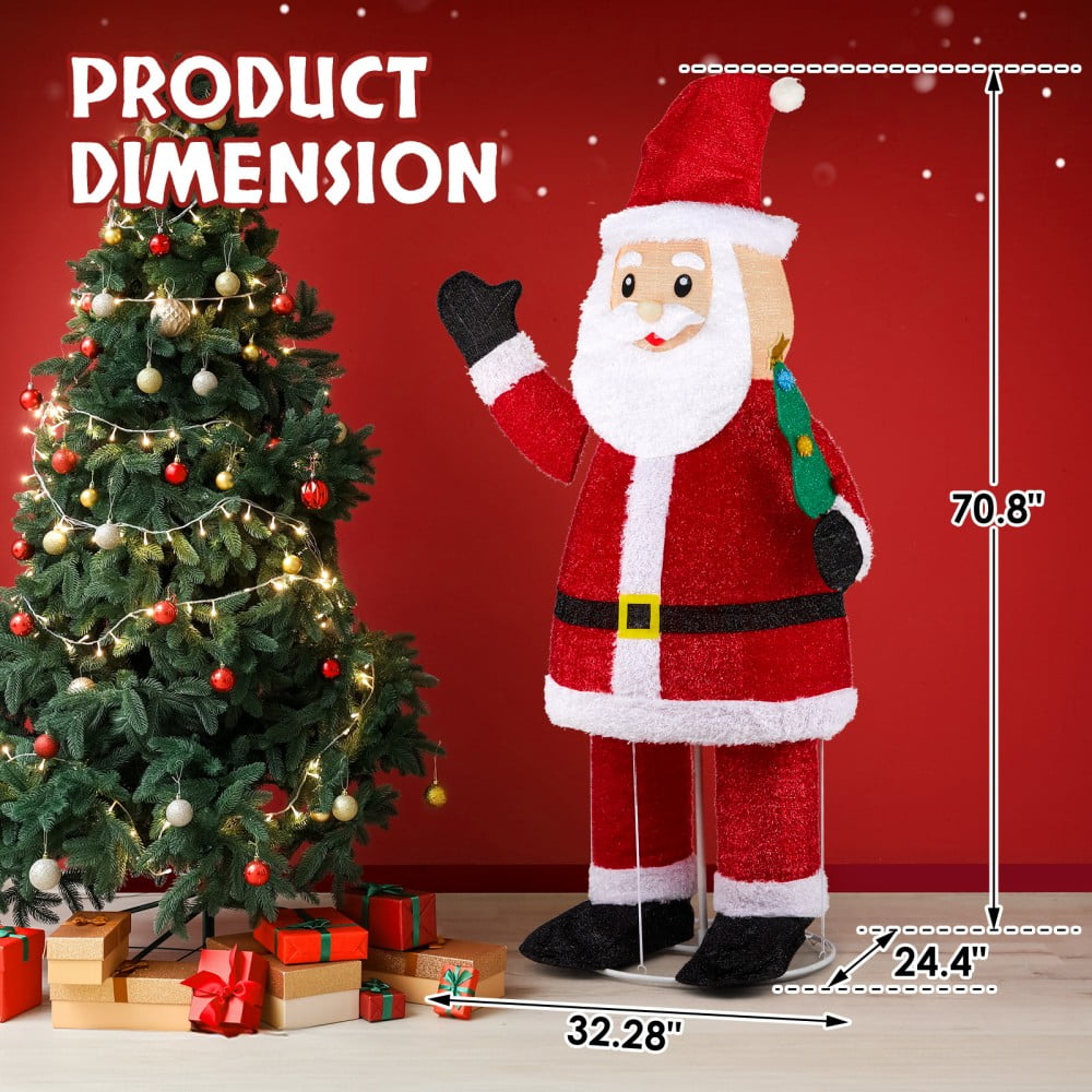 JOY Letter Sign Decoration - Lighted Home Scene Yard Sign Decor with Warm White Light - Indoor Outdoor Christmas Display for Lawn Garden - 47.2in Tall