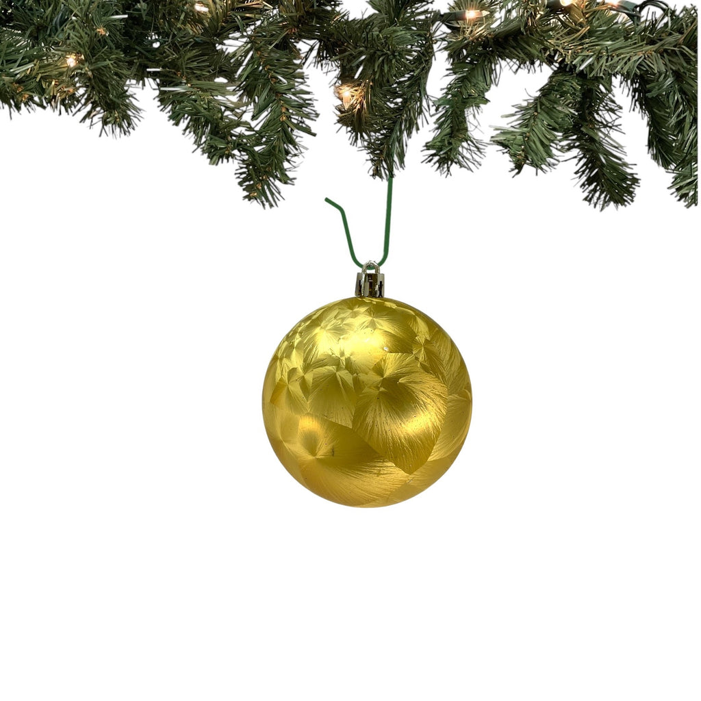 31 Piece Shiny and Matte Gold Christmas Ball and Cylinder Ornaments 5 Inch