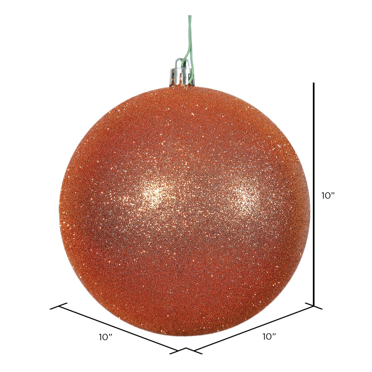 Vickerman 10" Sea Foam Candy Ball Ornament