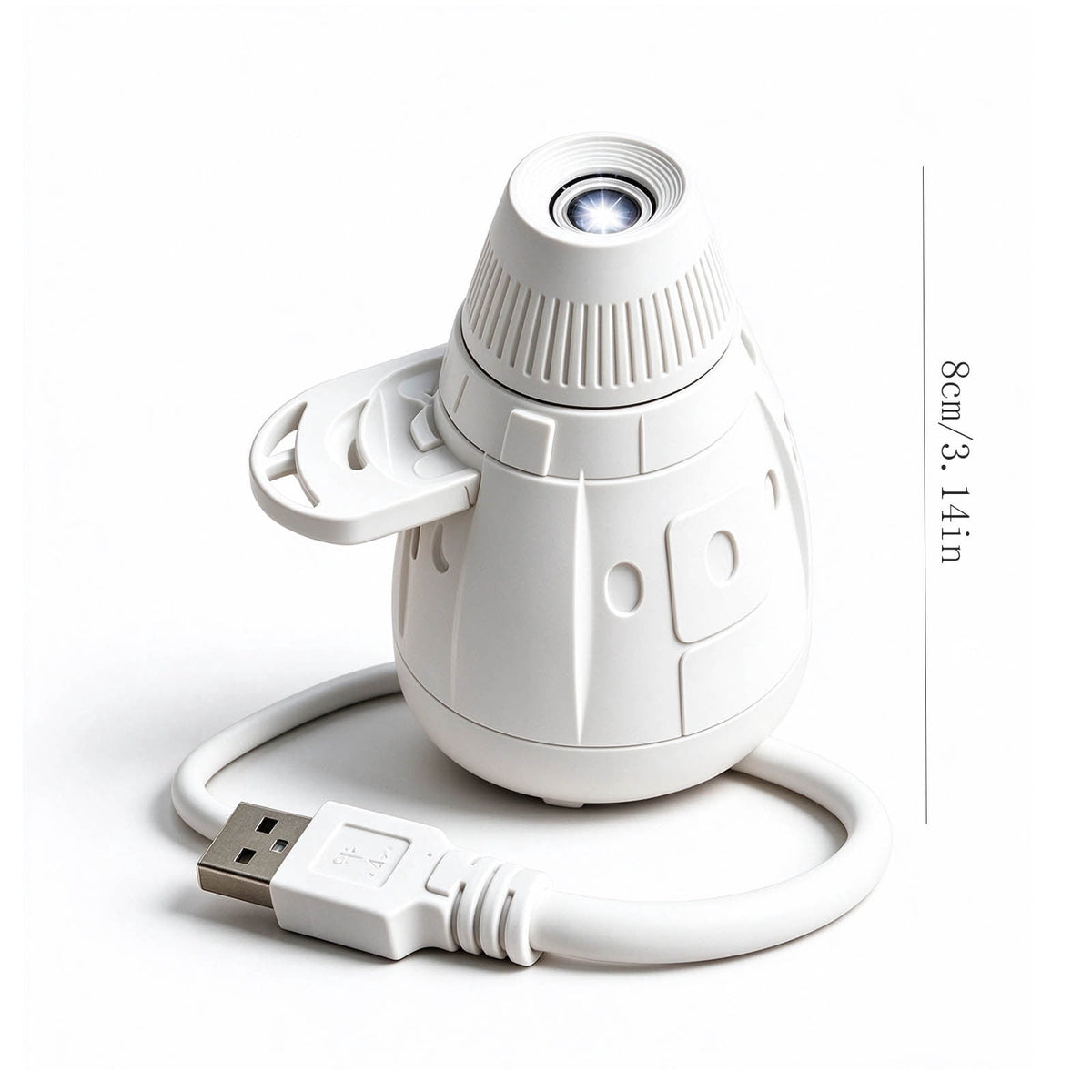 Magical Christmas Projection Night Light, USB Powered Holiday Projector with Festive Wall and Ceiling Effects for Bedroom, Living Room and Christmas Party Ambiance