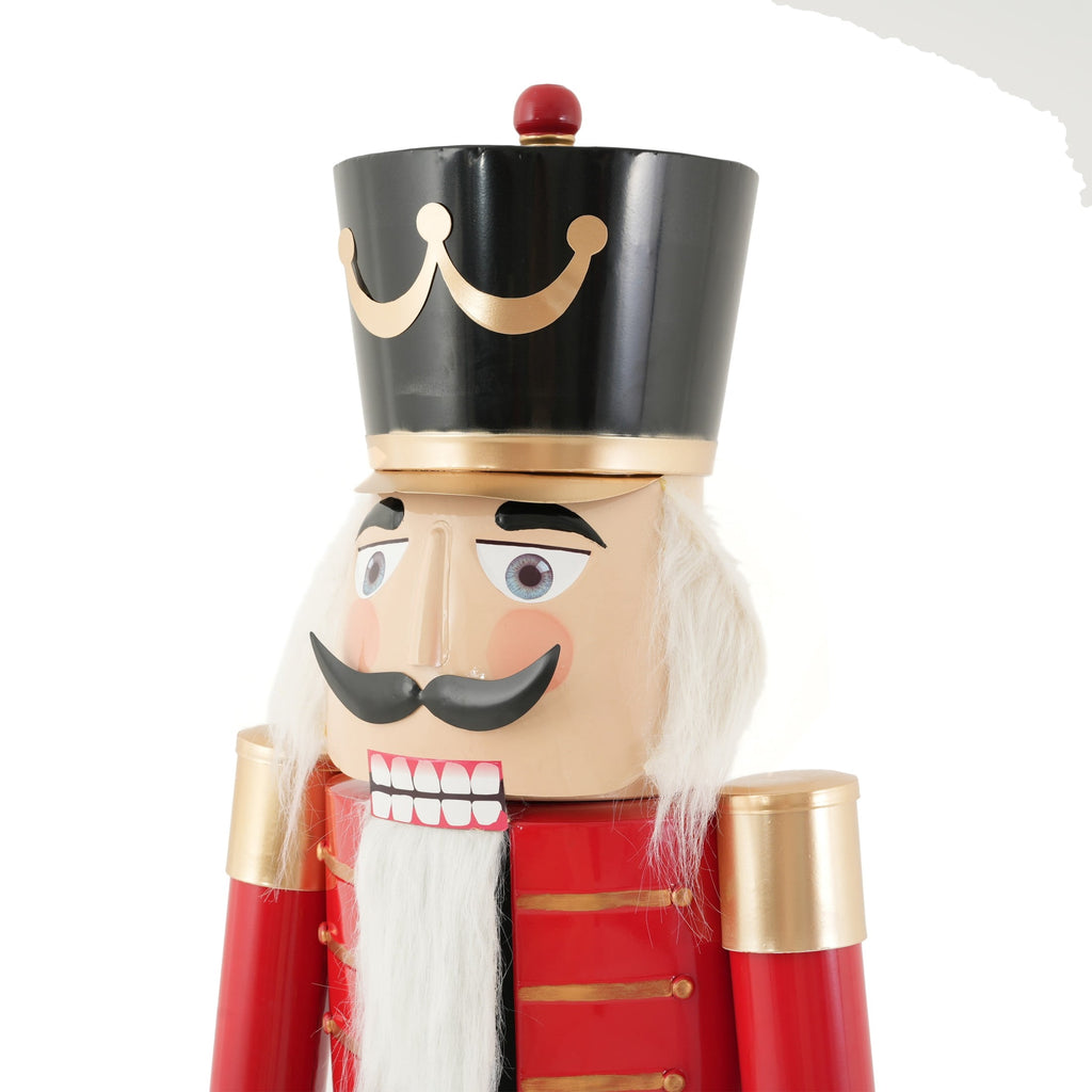 Christopher Knight Home 64" Iron King Nutcracker Soldier with Scepter, Ornament Christmas Decoration