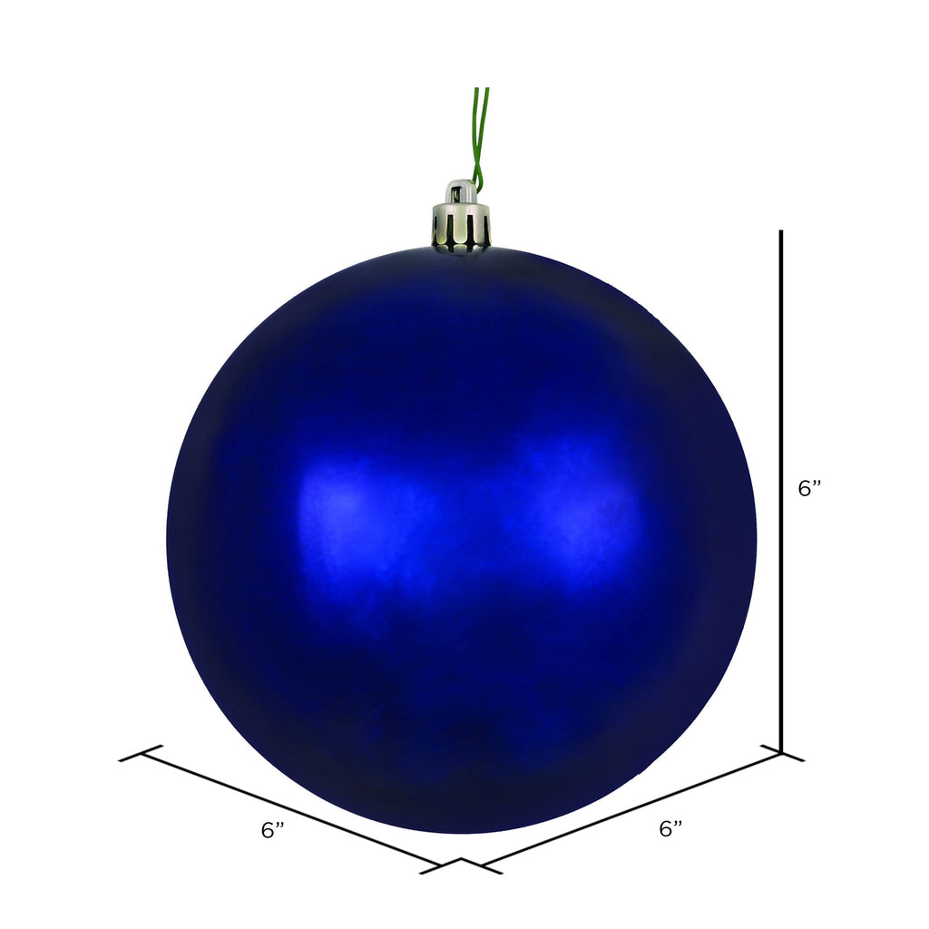 Vickerman 6" Moss Green Sequin Ball Ornament, 4 per Bag