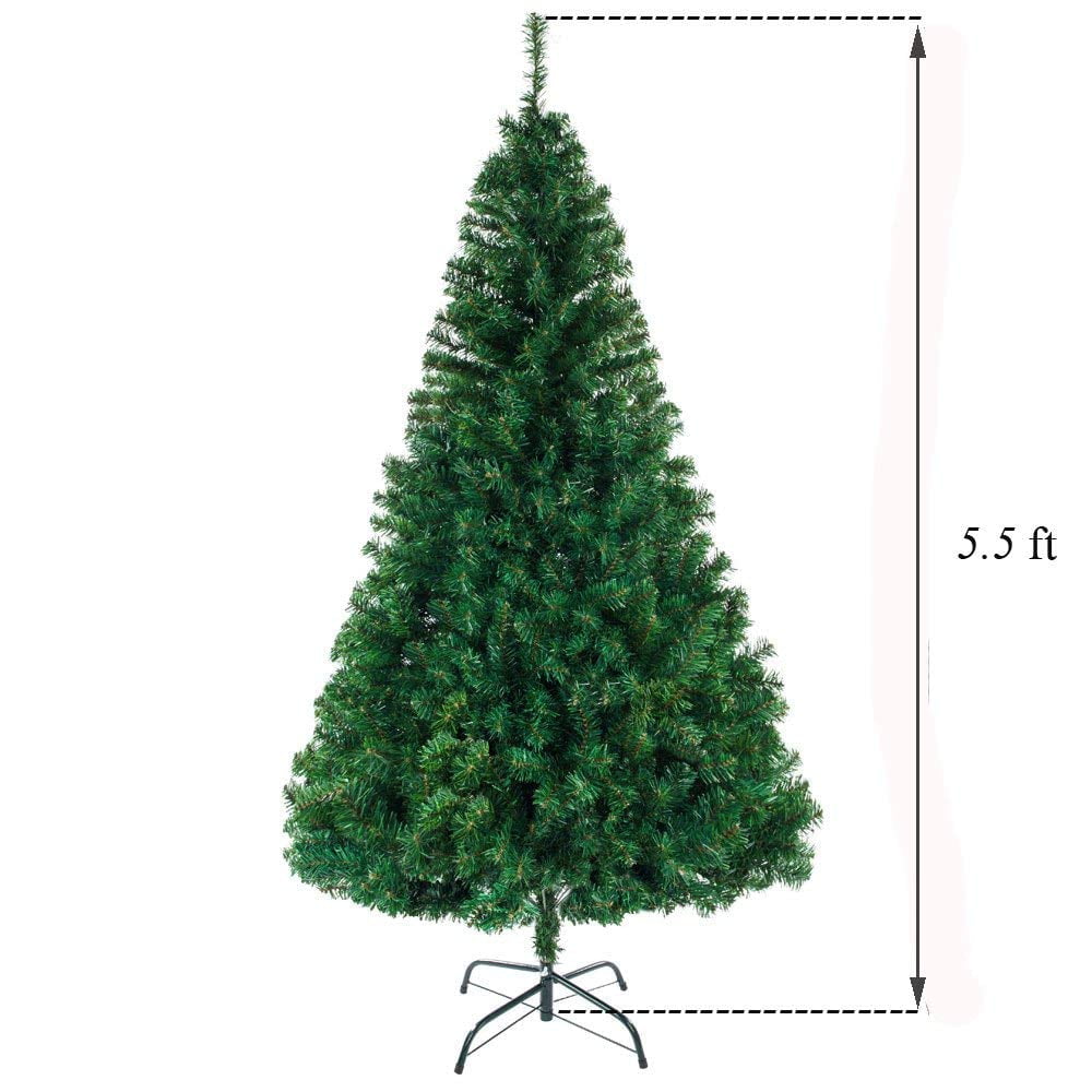 Ktaxon 5.5ft Artificial Full Christmas Tree with 850 Tips, Holiday Xmas Tree for Home Party Decoration, Includes Stand