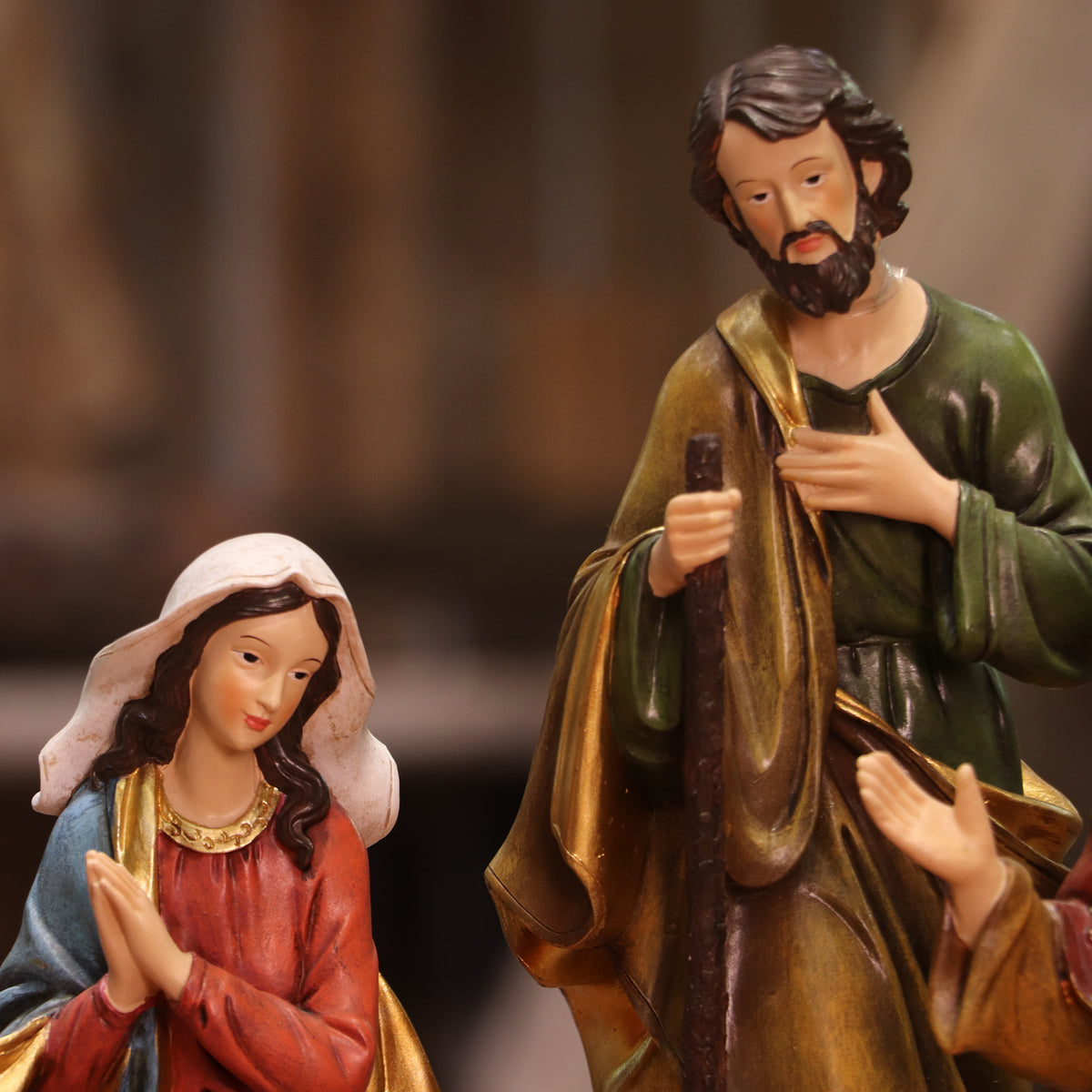 Zayton Nativity Set Christmas Nativity Scene Indoor 11 Piece 5 Inch Figures Holidays Décor Stable Birthday Gift