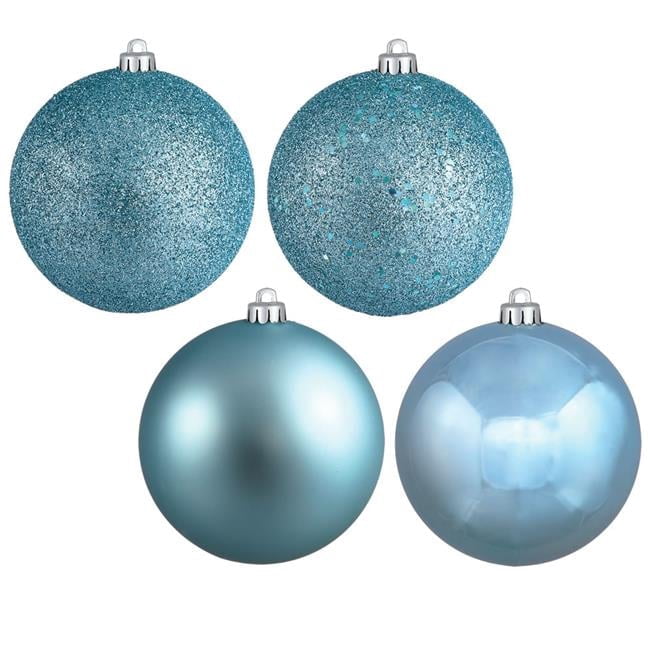 1.6 in. Baby Blue Christmas Ball Ornament - 96 Per Box