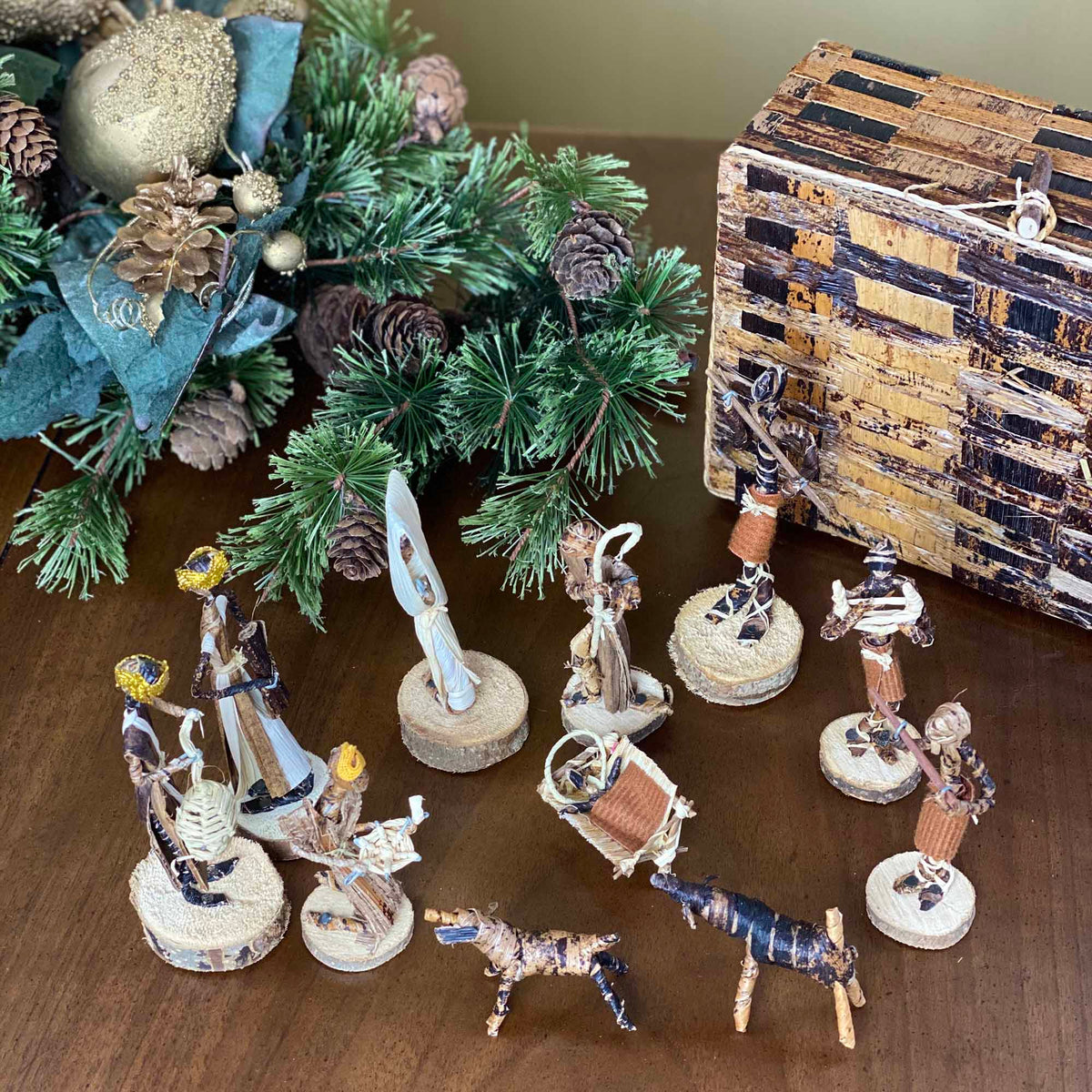 Banana Fiber Nativity Set Esther Kariuki