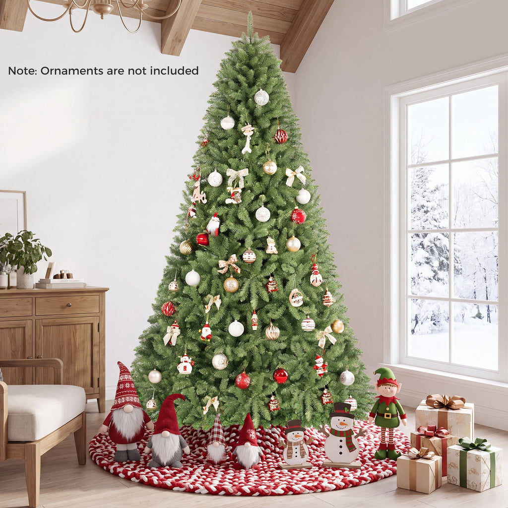 Costway 4 ft Artificial Christmas Tree with 559 Lush PVC Branch Tips & Folding Metal Stand