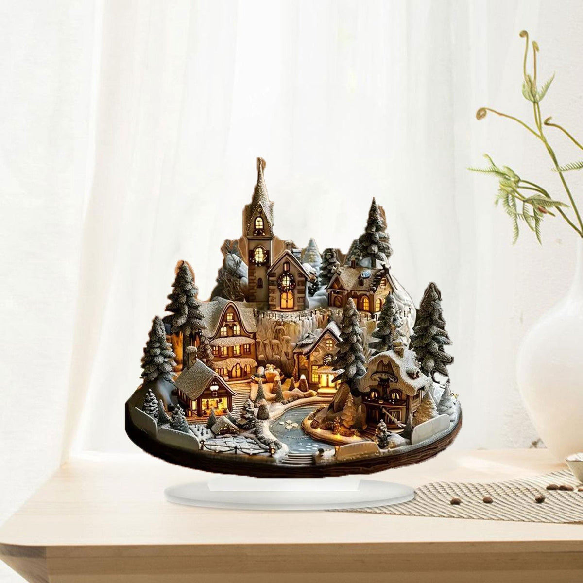 Christmas Nativity Scene Desktop Decor, Office Or Home Holiday Decoration, 1 Piece