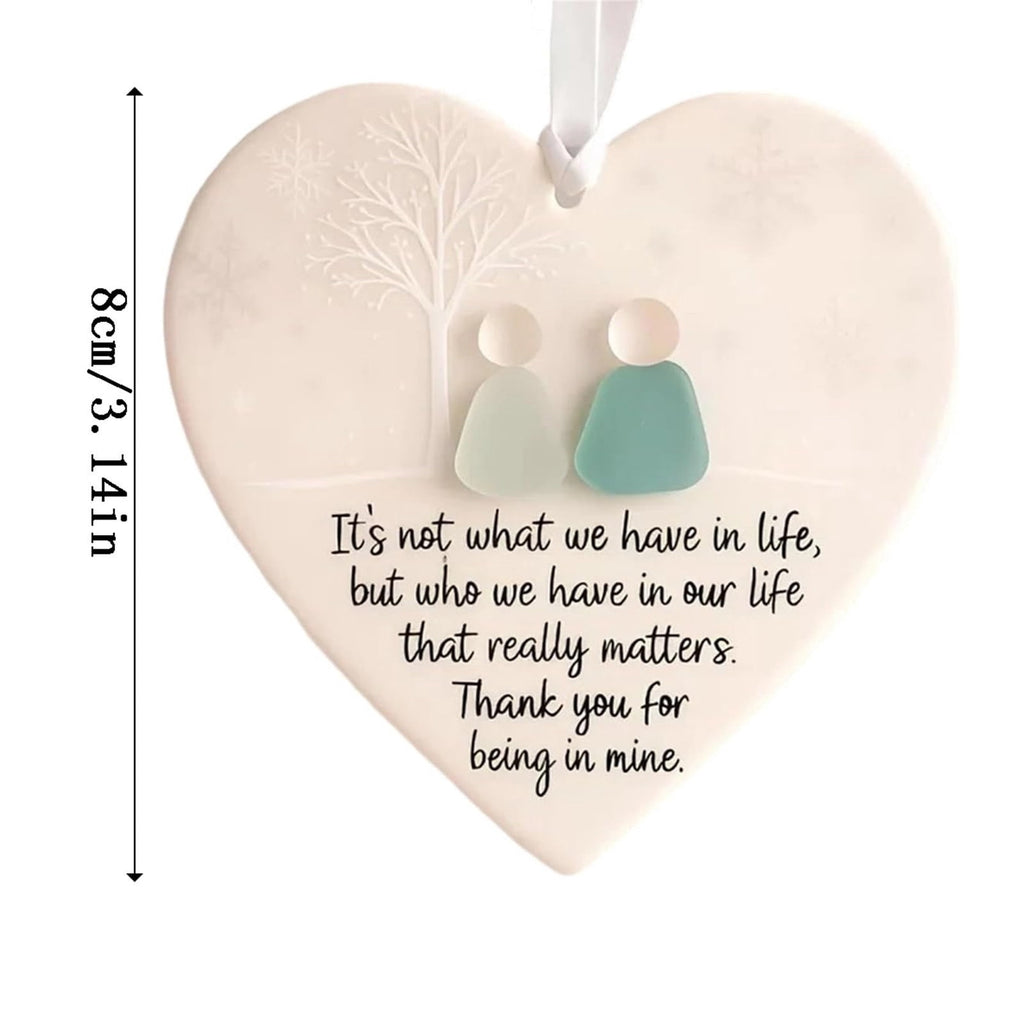 Lunxisen 1 Pcs Sea Glass Nativity: Jesus’ Birth Christmas Ornament,Coastal Inspired Sea Glass Nativity Ornament,Handmade Nativity Scene, with Shells and Starfish