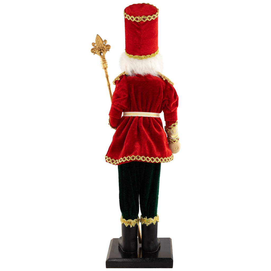 Northlight Jeweled Nutcracker with Scepter Christmas Figure - 22"