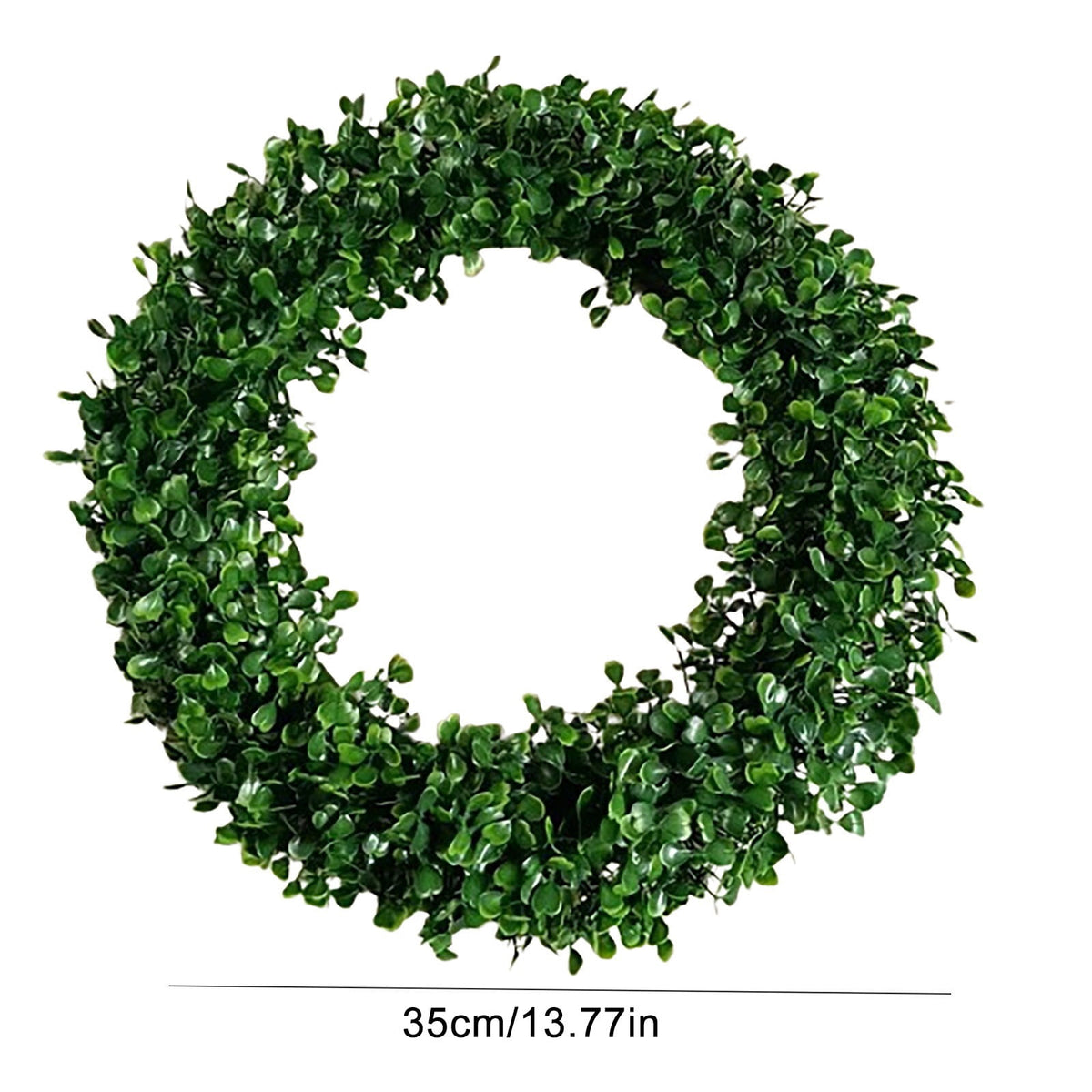 Cozival Artificial Boxwood Wreath, 30 Inch Faux Green Wreath for Front Door Wall Window, Fade Resistant Indoor Outdoor Home Decor