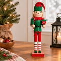 15 Inch Wooden Christmas Nutcracker Decorative Holiday Figure