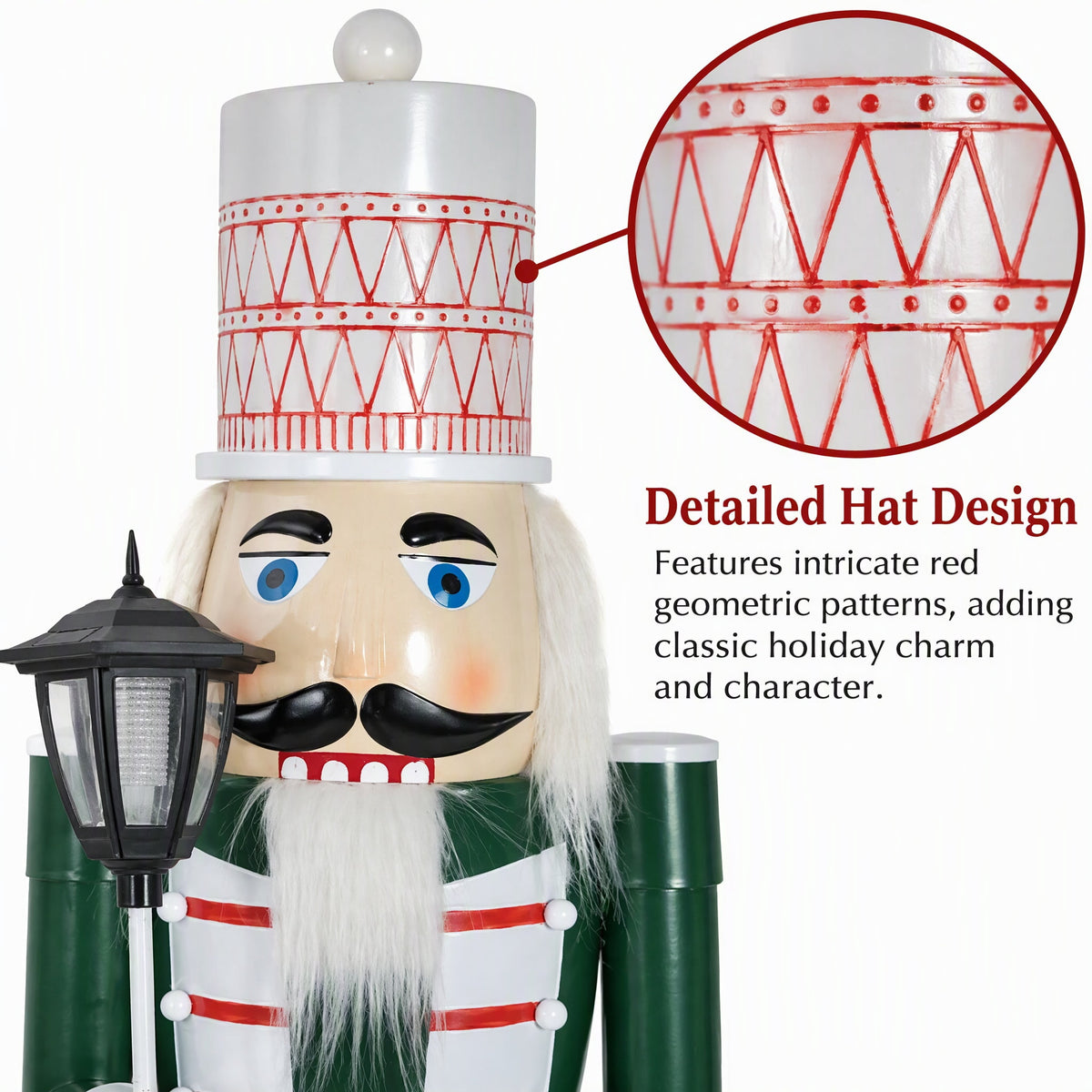IRONHALL Holiday Classic Iron Nutcracker Decor, Christmas Metal Nutcracker Figurine, Indoor Tabletop Xmas Ornament for Festive Home Decor