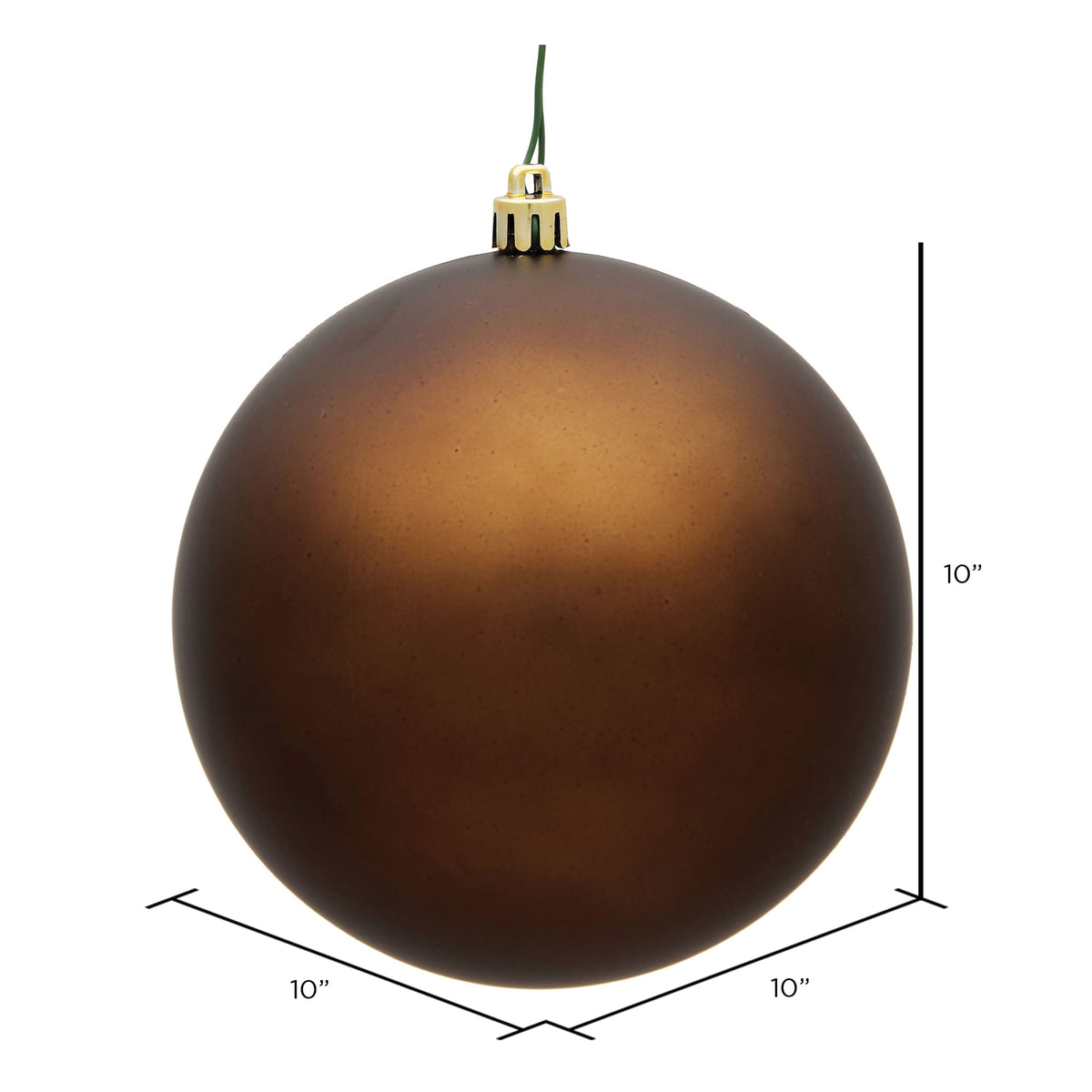 Vickerman 10" Sea Foam Candy Ball Ornament