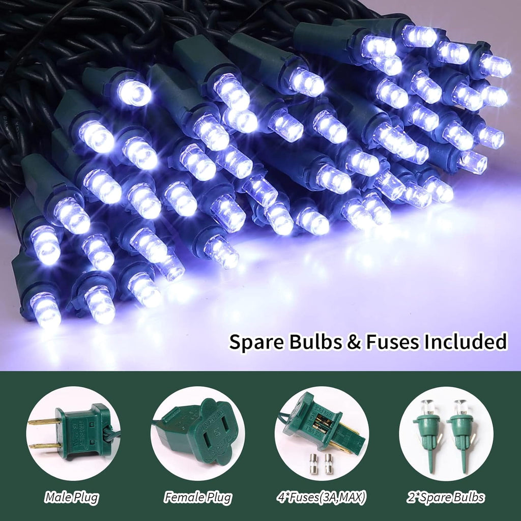 LAMPHOME 100 Multicolor-Christmas Lights - 21.6FT LED String Lights, Mini led Lights for Indoor Outdoor Home Holiday Party Wedding Independence Day Decoration