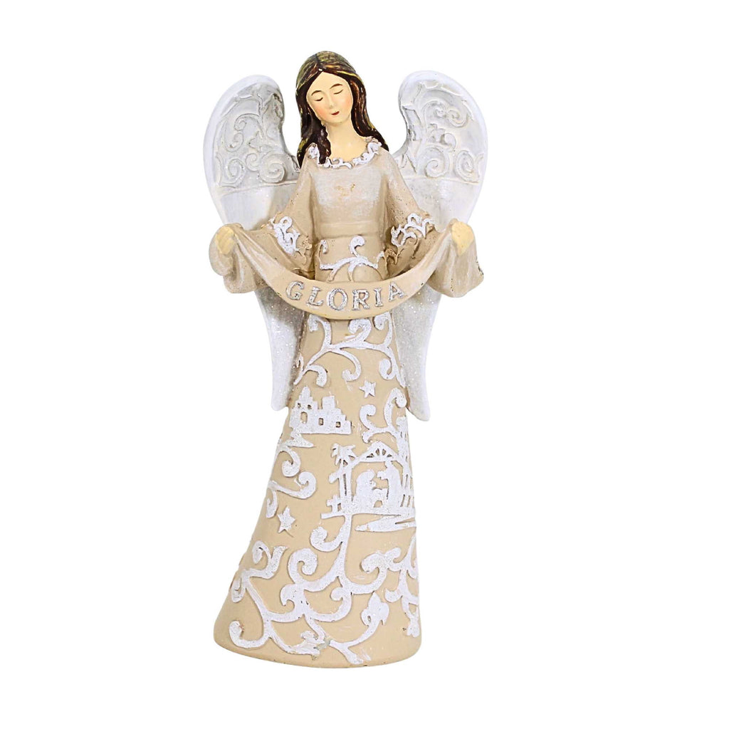 Nativity Sets Exclusive 7-Piece, Features The Holy Family with The 3 Kings and a Gloria Angel, 7.5-Inch