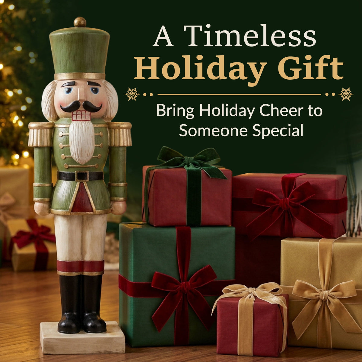 Sunnydaze Green Polyresin Ivan the Rustic Nutcracker Christmas Statue, 33" (2-Pack)