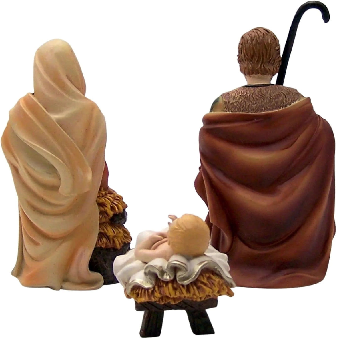 Roman Nativity with Stable Shepherd and Donkey 6 Piece Set