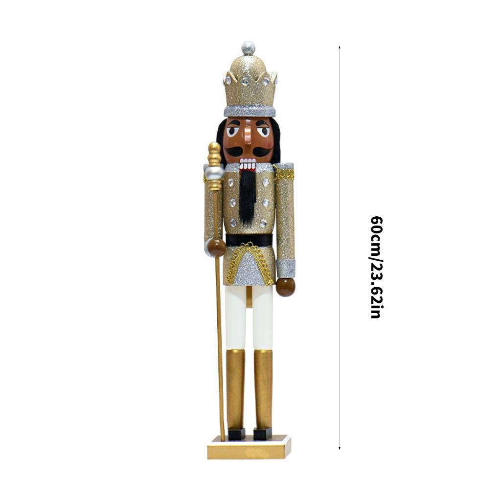 CHIXIAMANT Elegant Nutcrackers Soldier CharmW00dOrnament Perfect For Christmas Decoration