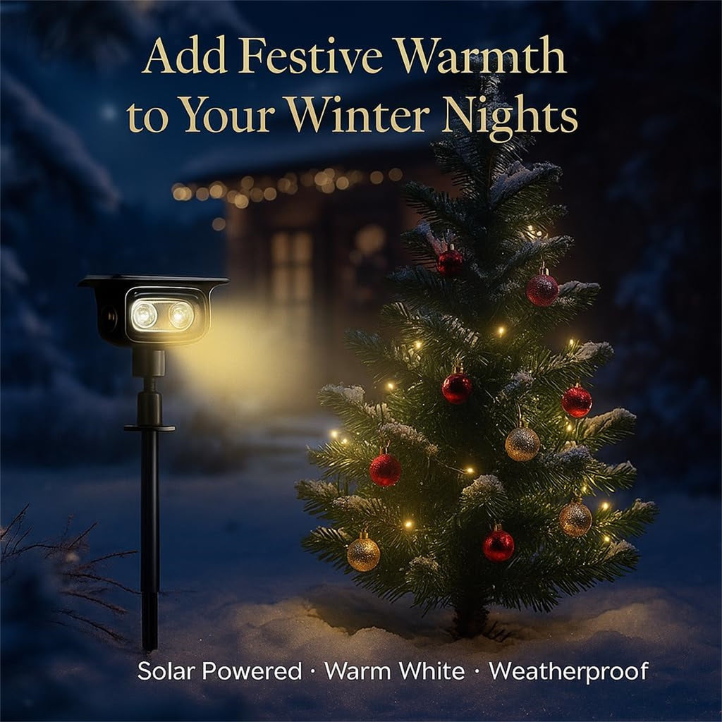 Indmird 1 pack Solar Path Lights, IP67 Waterproof for Garden Pathway Walkway Yard Lawn Decorative Landscape Lighting(Warm)