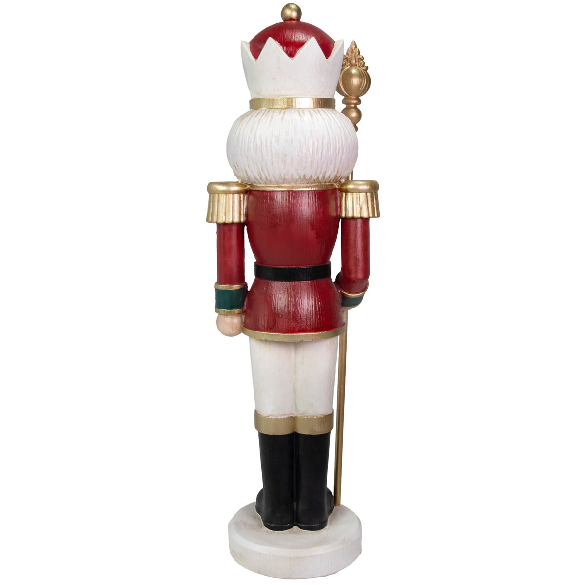 Sunnydaze Green Polyresin Gregor the Rustic Nutcracker Christmas Statue, 33"