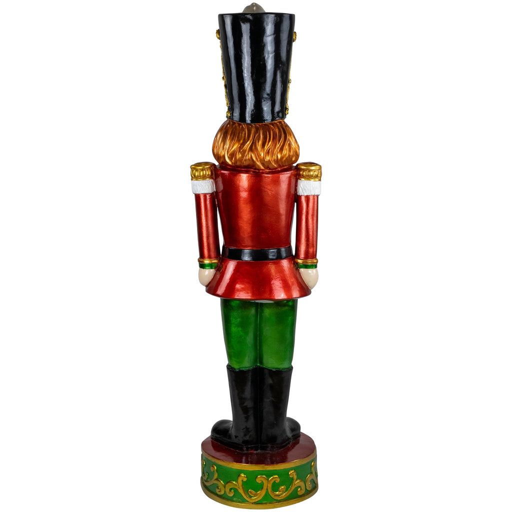 Northlight Commercial Christmas Nutcracker Soldier with Decorative Base - 5.25' - Red and Green