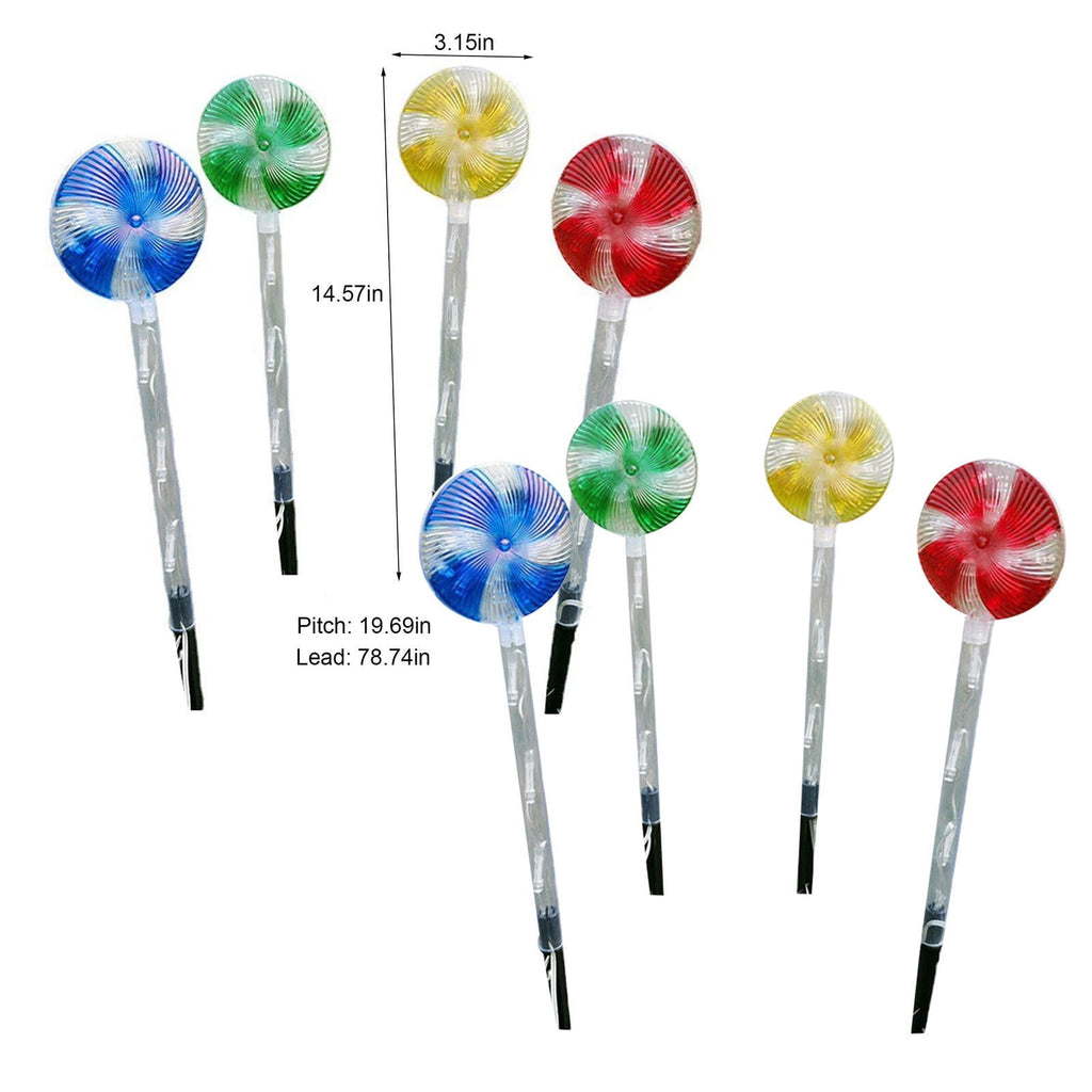 8pcs Outdoor Christmas Lights, 14.6in CXALSSY C9 LED Solar Christmas Lights near Me, Solar Outdoor Christmas Lights for House, IP65 Waterproof XMAS Candy Cane Decorations