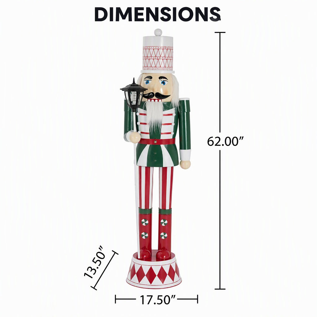 IRONHALL Holiday Classic Iron Nutcracker Decor, Christmas Metal Nutcracker Figurine, Indoor Tabletop Xmas Ornament for Festive Home Decor