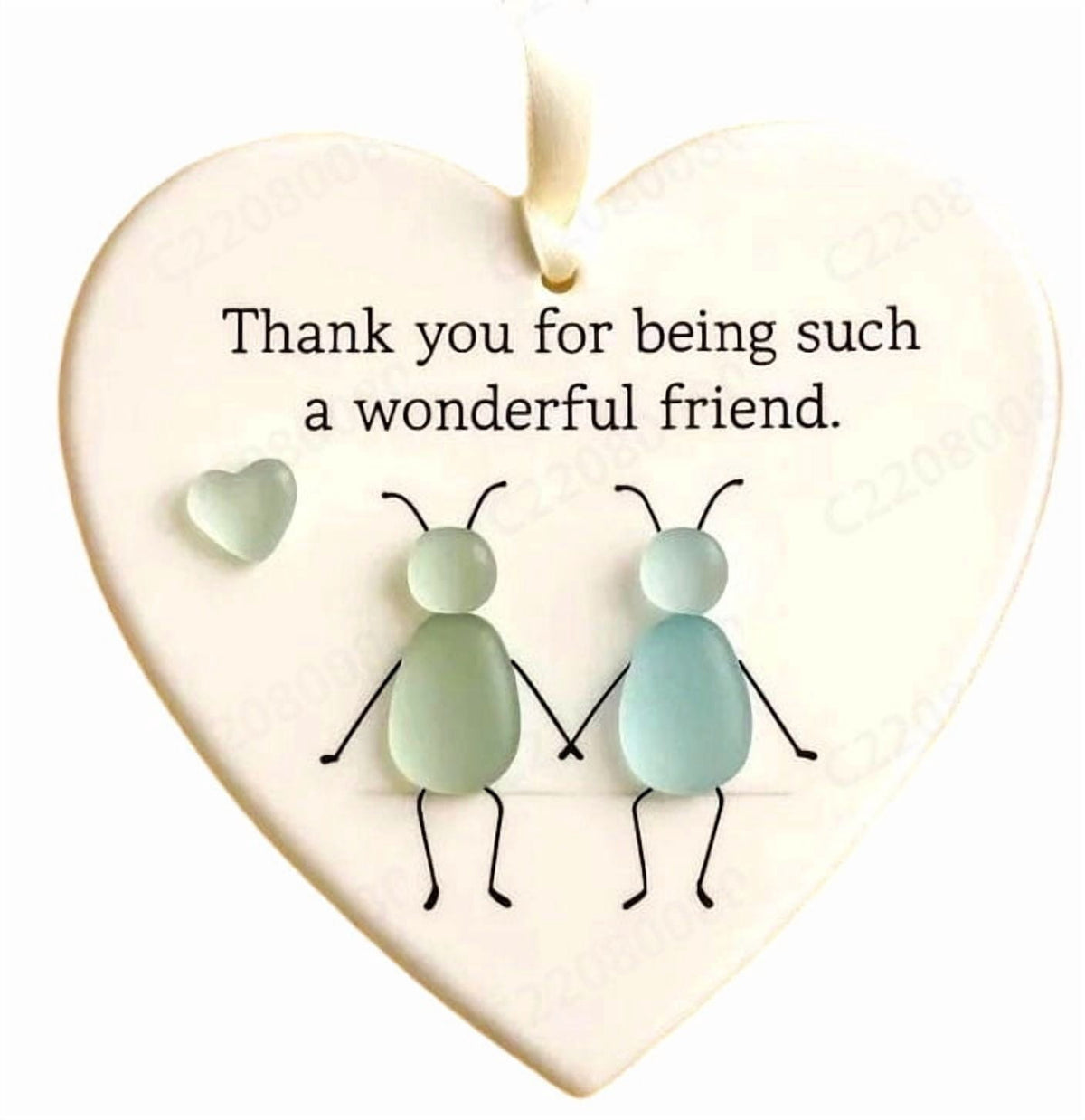 Lunxisen 1 Pcs Sea Glass Nativity: Jesus’ Birth Christmas Ornament,Coastal Inspired Sea Glass Nativity Ornament,Handmade Nativity Scene, with Shells and Starfish