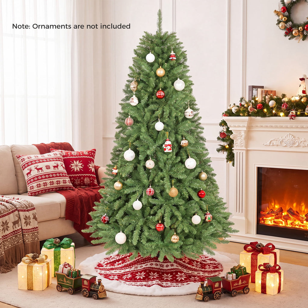 Costway 4 ft Artificial Christmas Tree with 559 Lush PVC Branch Tips & Folding Metal Stand