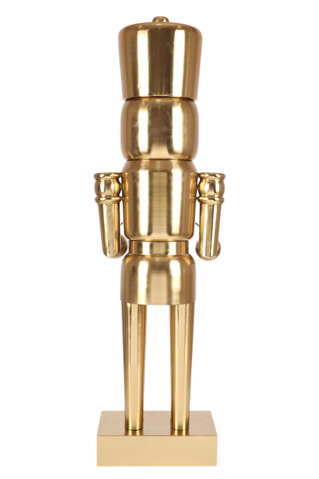 48.7IN Metallic Gold Nutcracker Outdoor Decor by Metal