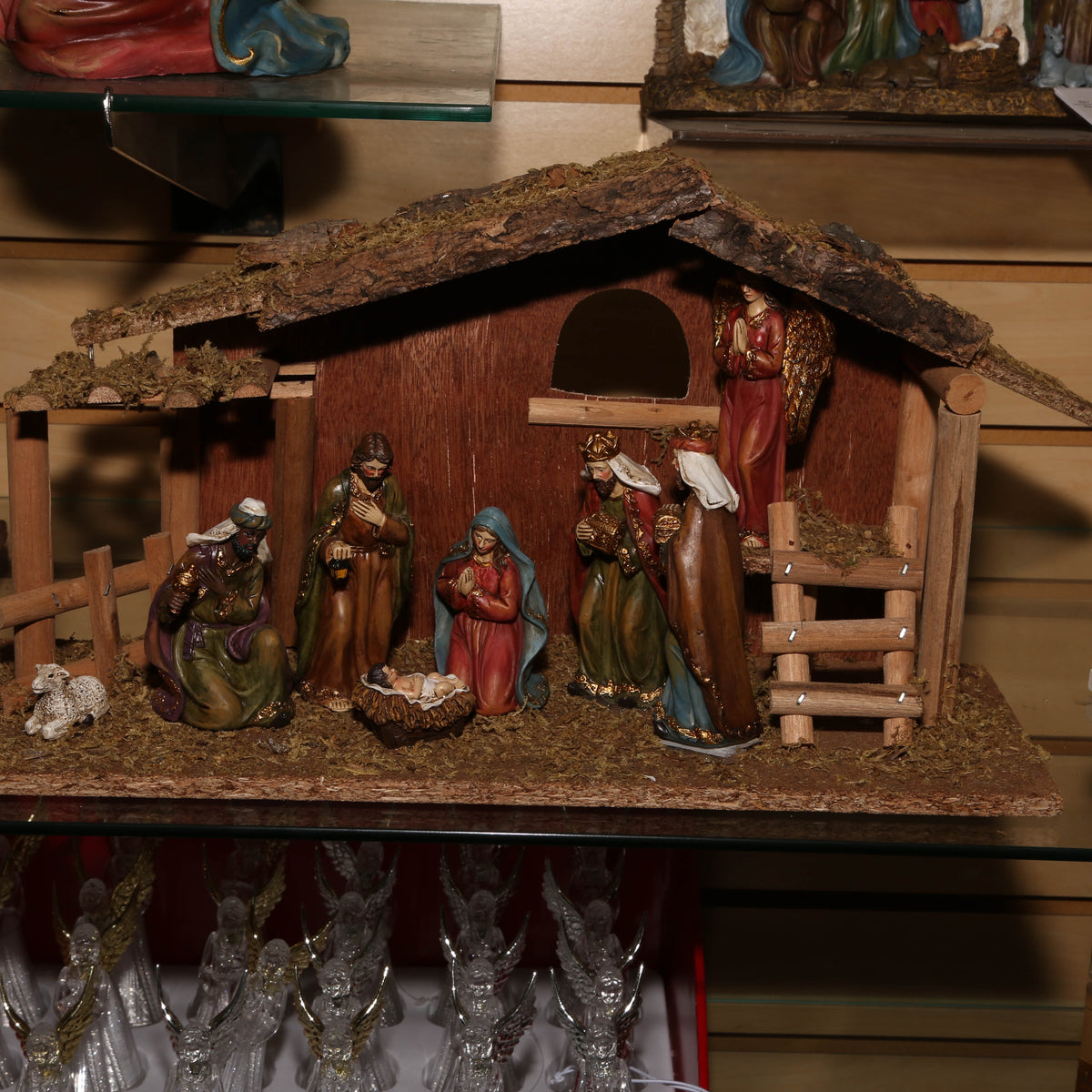 GIL 2271970 9 Pc 15.25" L Resin Nativity Sc Christmas, 15.25InL x 5.25InW x 8.25InH, Multicolor