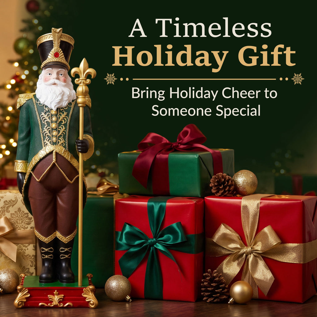 Sunnydaze Green Polyresin Guardian of the North Pole Nutcracker Christmas Statue, 37"