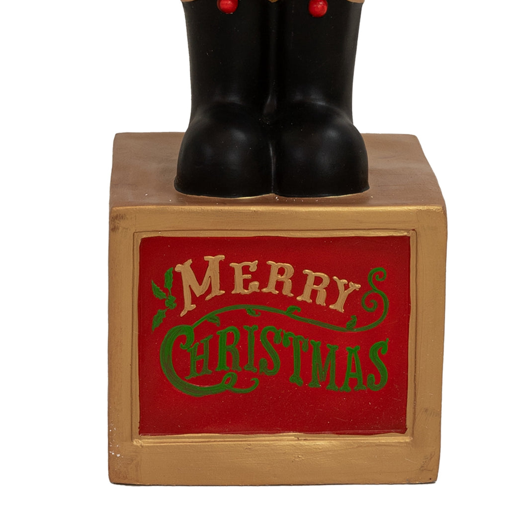 Sunnydaze Green Resin Karl the Christmas Nutcracker Statue, 48"